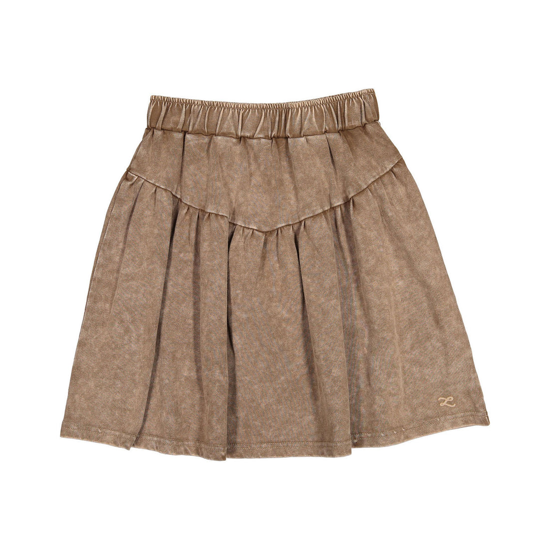 L by Ladida Brown Wash V Skirt
