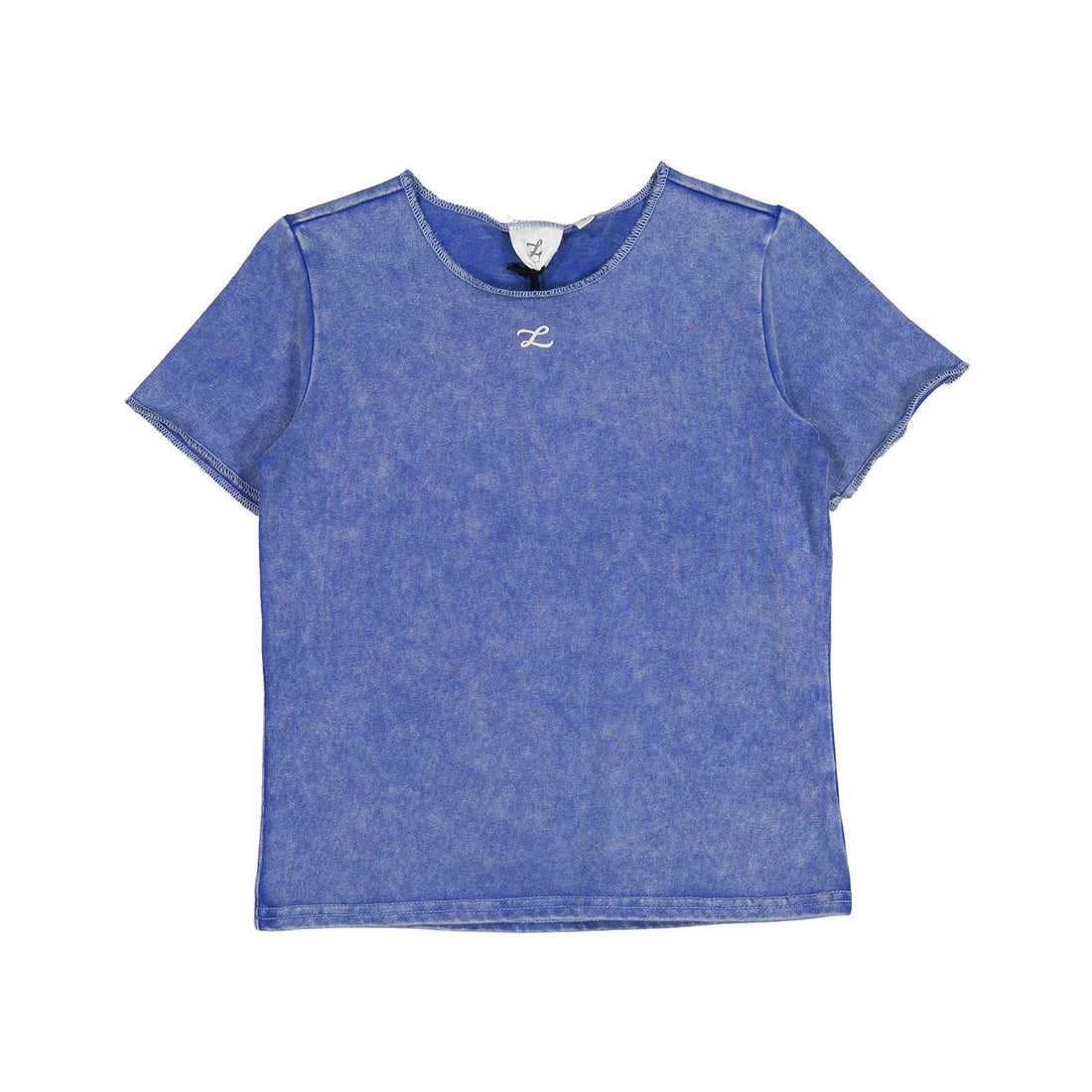 L by Ladida Blue Wash Short Sleeve Tee