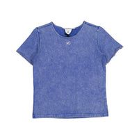 L by Ladida Blue Wash Short Sleeve Tee