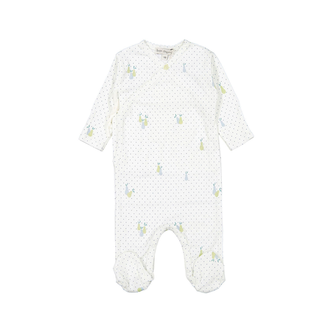 Bebe Organic Green Pear Ian Wrap Overall