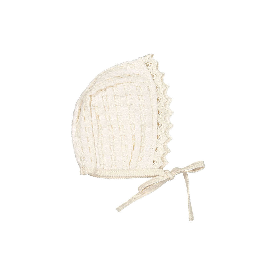 Bebe Organic Natural Waffle Bonnet