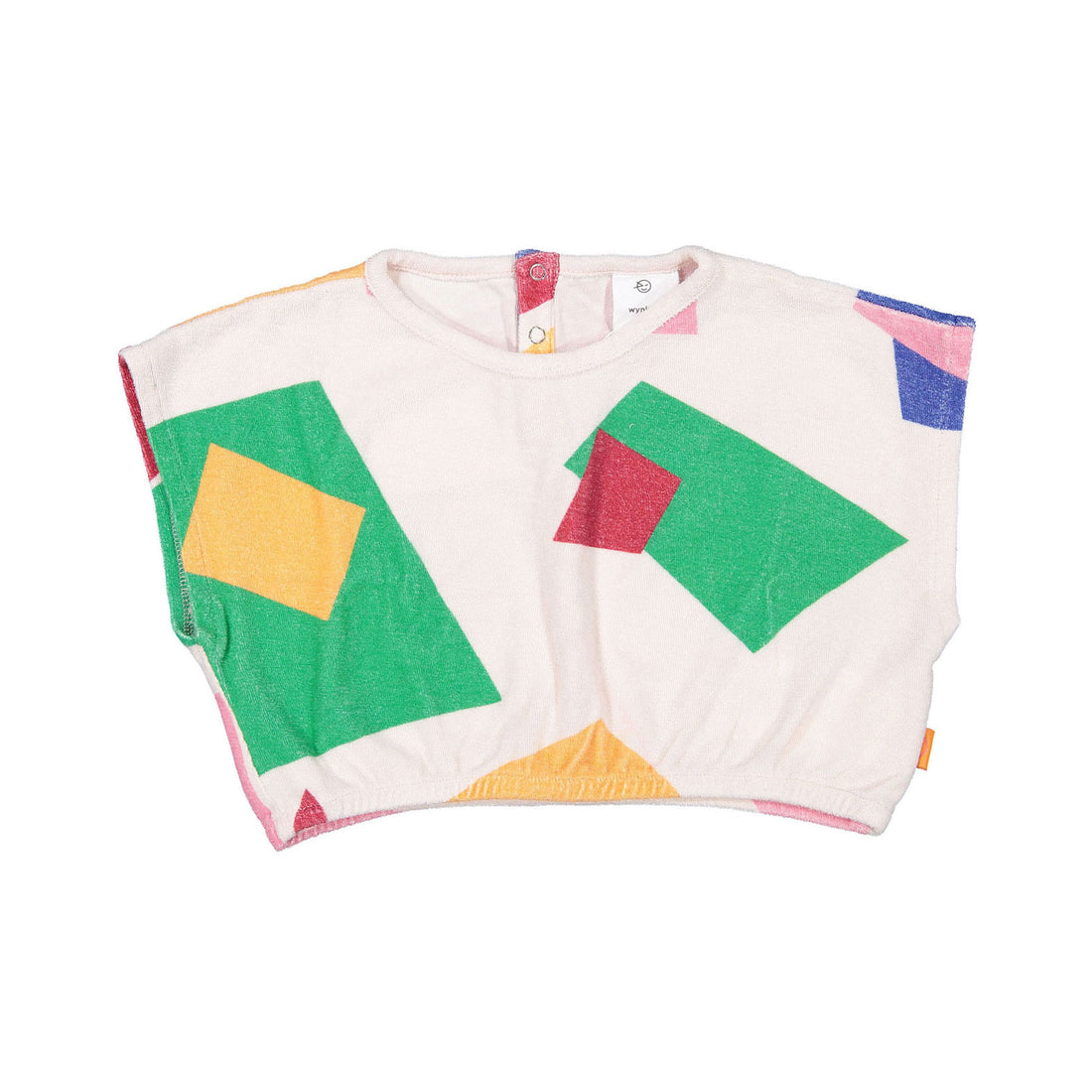 Wynken Sauves Print Baby Snap Top
