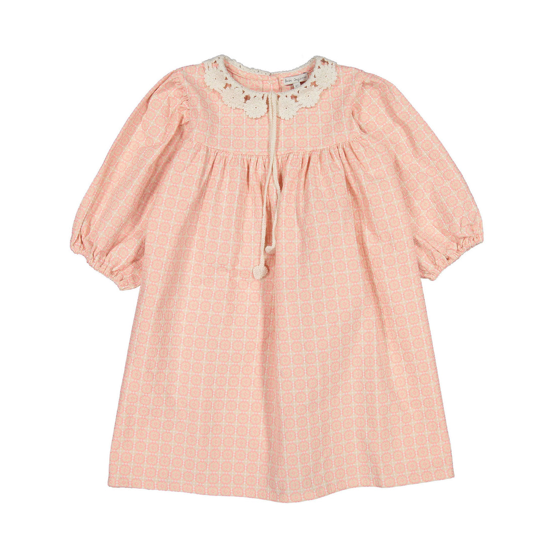 Bebe Organic Rose Wisteria Camille 3/4 Sleeves Dress