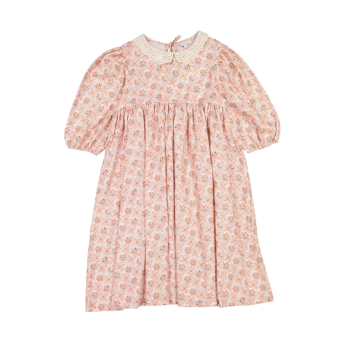 Bebe Organic Vintage Rose Aline 3/4 Sleeves Dress