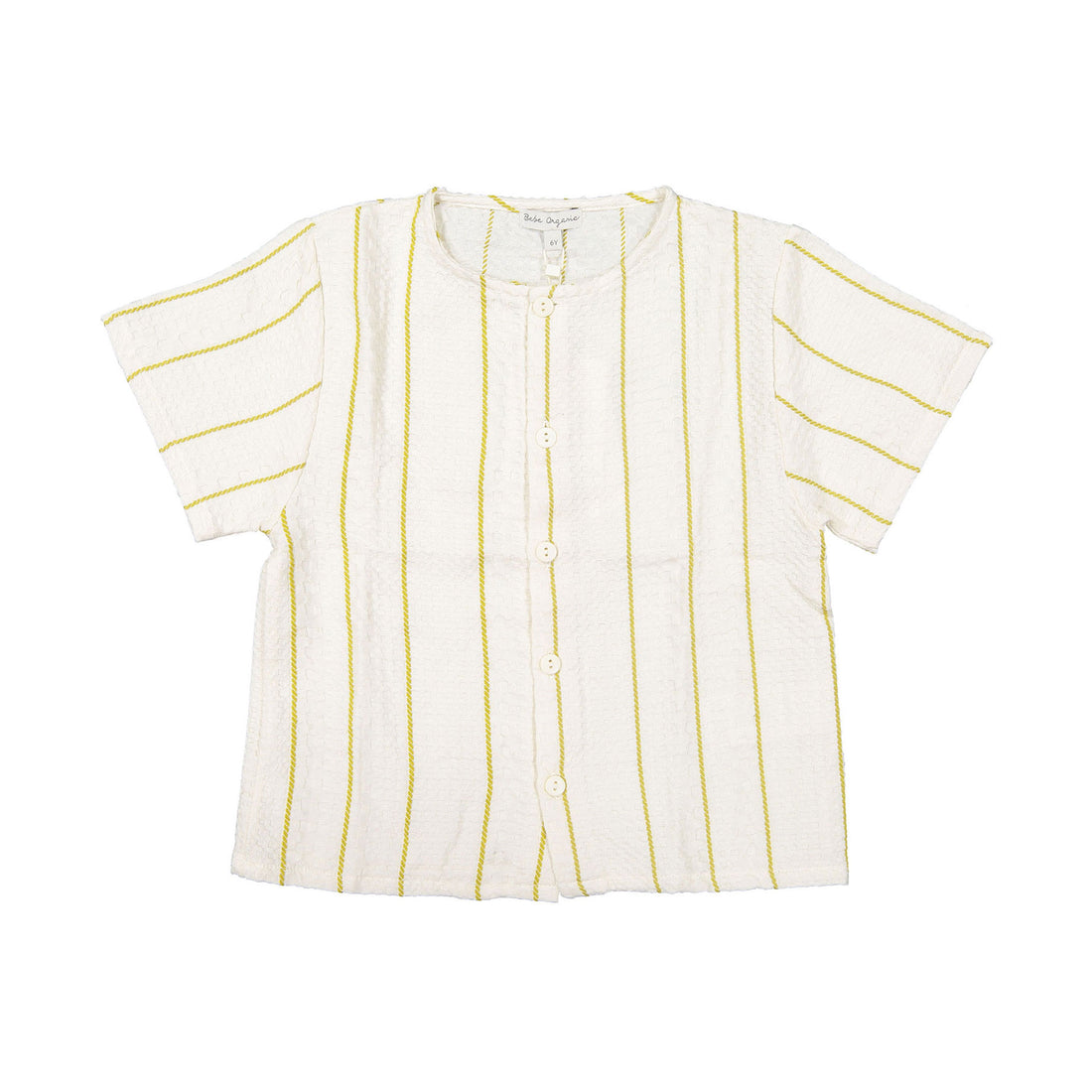 Bebe Organic Natural Waffle Short Sleeves Levi Shirt