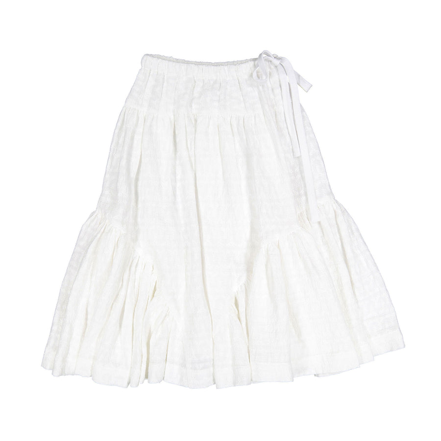 Unlabel White Embroidery Adam Skirt