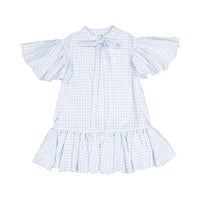 Unlabel Sky Blue Checks Piper Dress