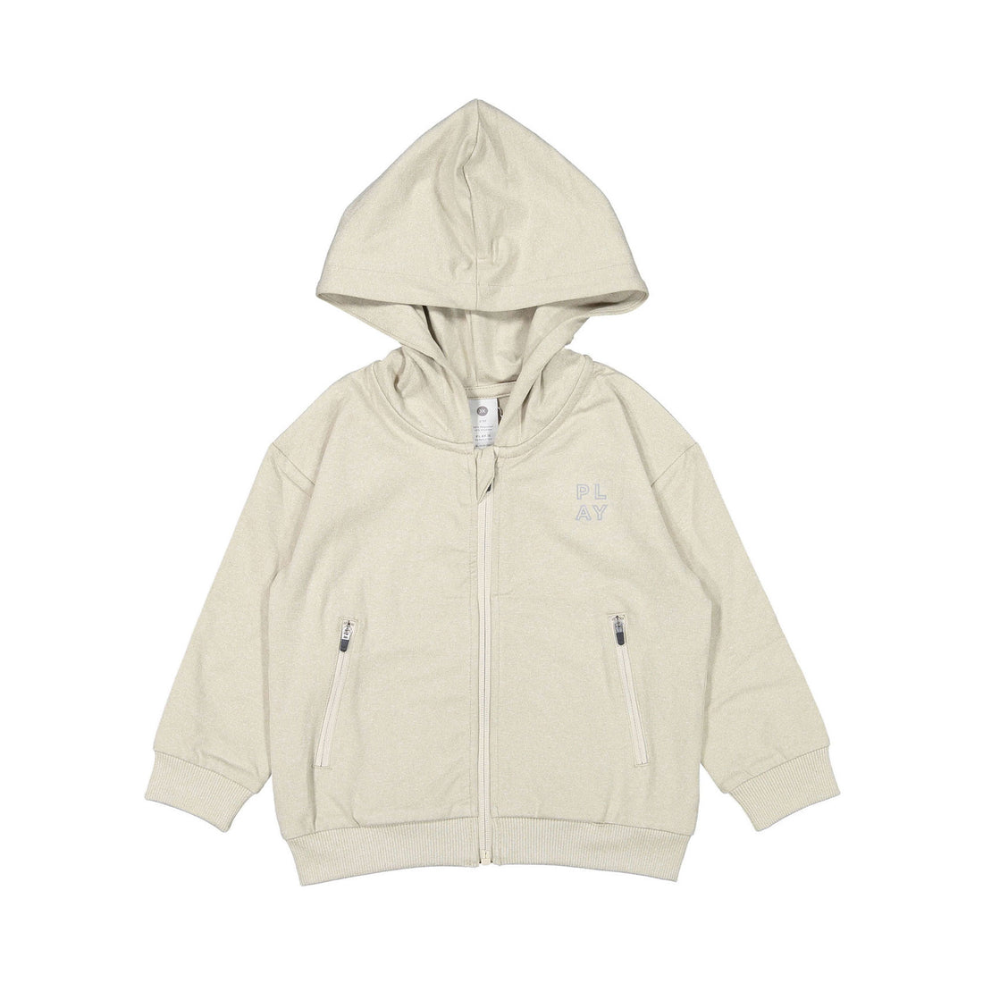 Rylee and Cru Heathered Dove Zip-Up Tech Hoodie