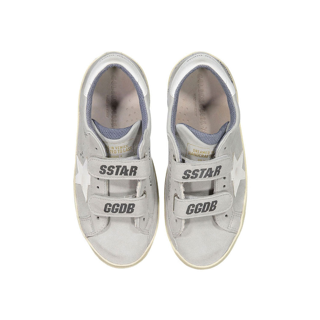 Golden Goose Grey/White Old School Sneakers