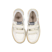 Golden Goose White/Grey/Multicolor Ballstar Strap Sneakers