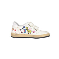 Golden Goose White/Grey/Multicolor Ballstar Strap Sneakers