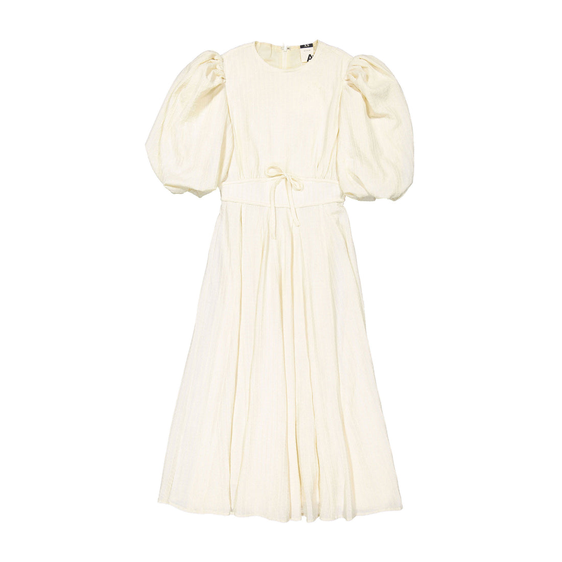 A4 Cream Puff Sleeve Dress