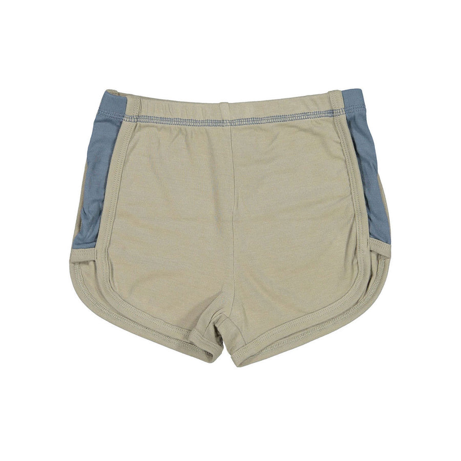 L by Ladida Olive + Slate Boys Contrast Shorts