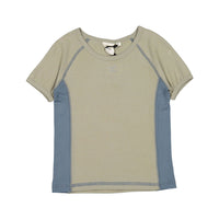 L by Ladida Olive + Slate Boys Contrast Tee