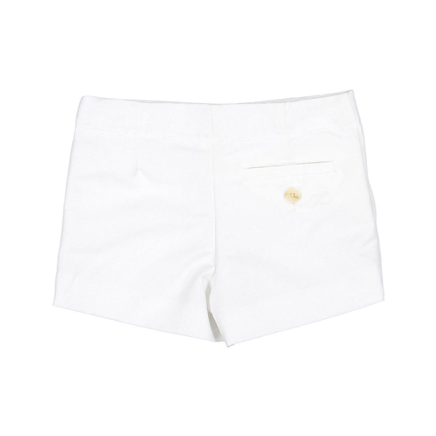 L by Ladida White StructuredShorts