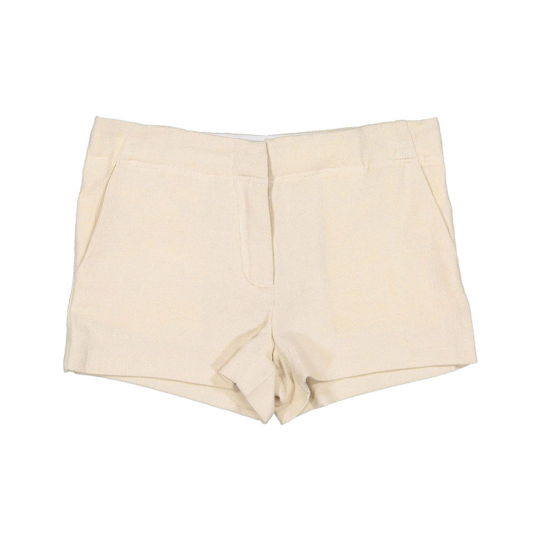 L by Ladida Taupe Linen StructuredShorts