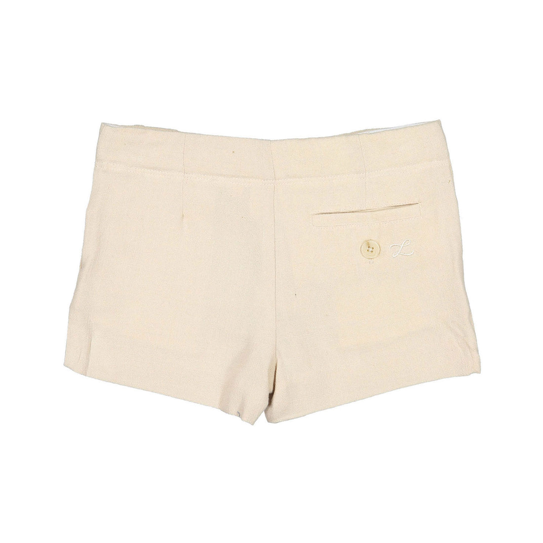 L by Ladida Taupe Linen StructuredShorts