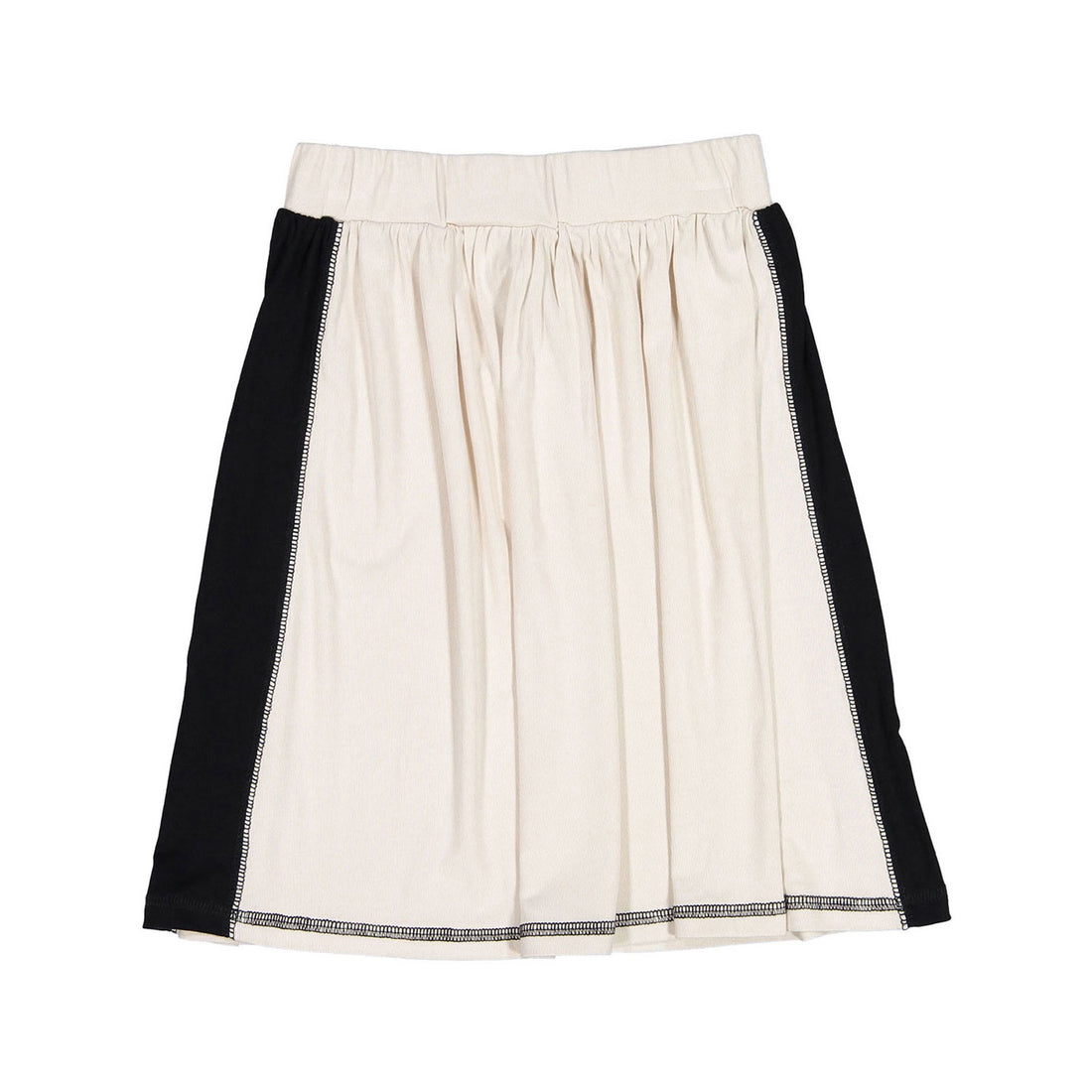 L by Ladida Cream + Black Girl Contrast Skirt