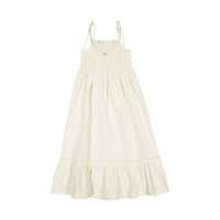 L by Ladida Cream Embroidered Maxi Dress