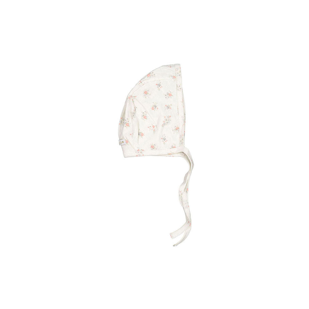 Ladida Layette Pink Floral Bonnet