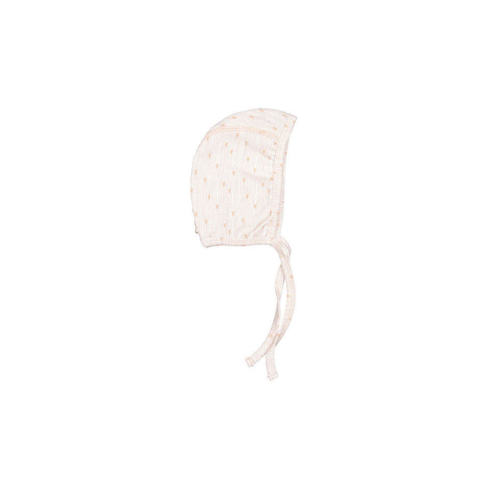 Ladida Layette Heart Print Bonnet