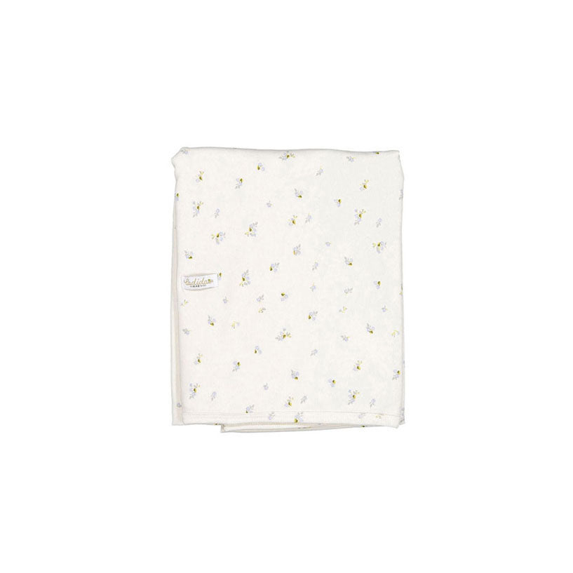Ladida Layette Blue Florette Allover Blanket