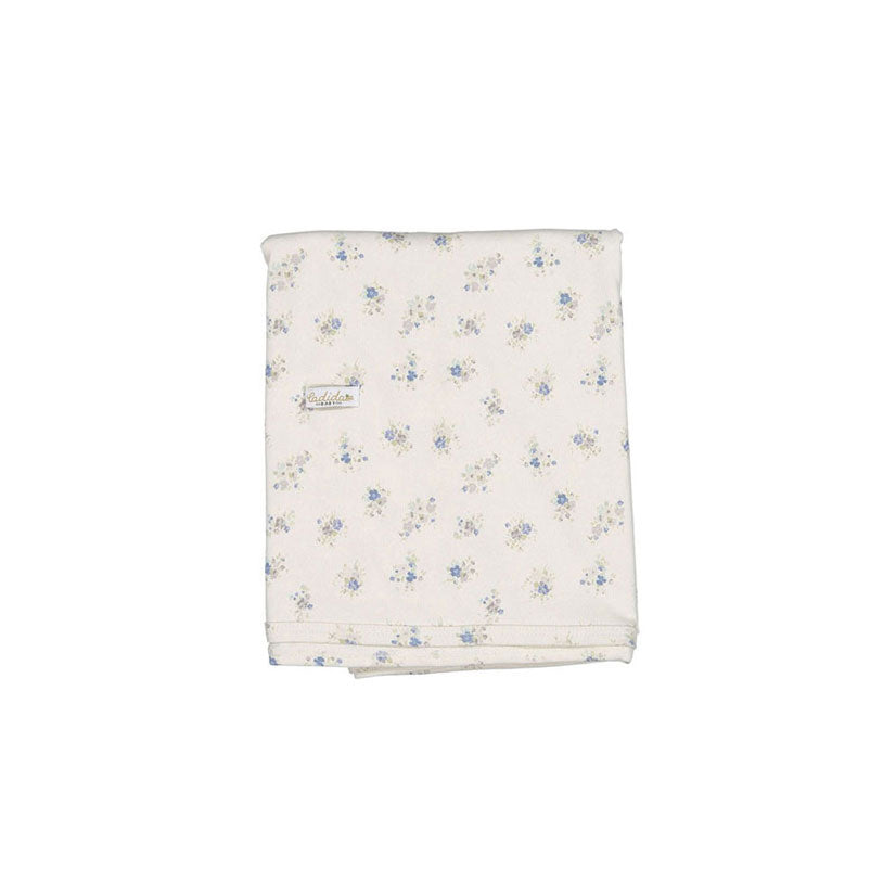 Ladida Layette Blue Floral Blanket
