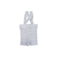 Ladida Layette Blue Vine Suspender Set