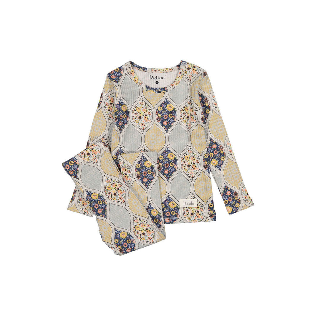 Ladida Layette Bold Geometric Floral Pajamas