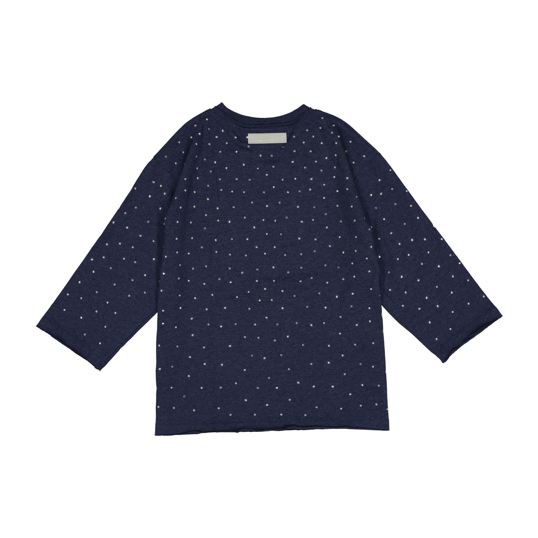 Elements Navy Wash Rhinestones Boxy Tee