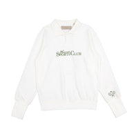 Elements White Sports Club Polo Sweatshirt
