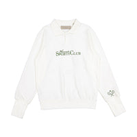 Elements White Sports Club Polo Sweatshirt