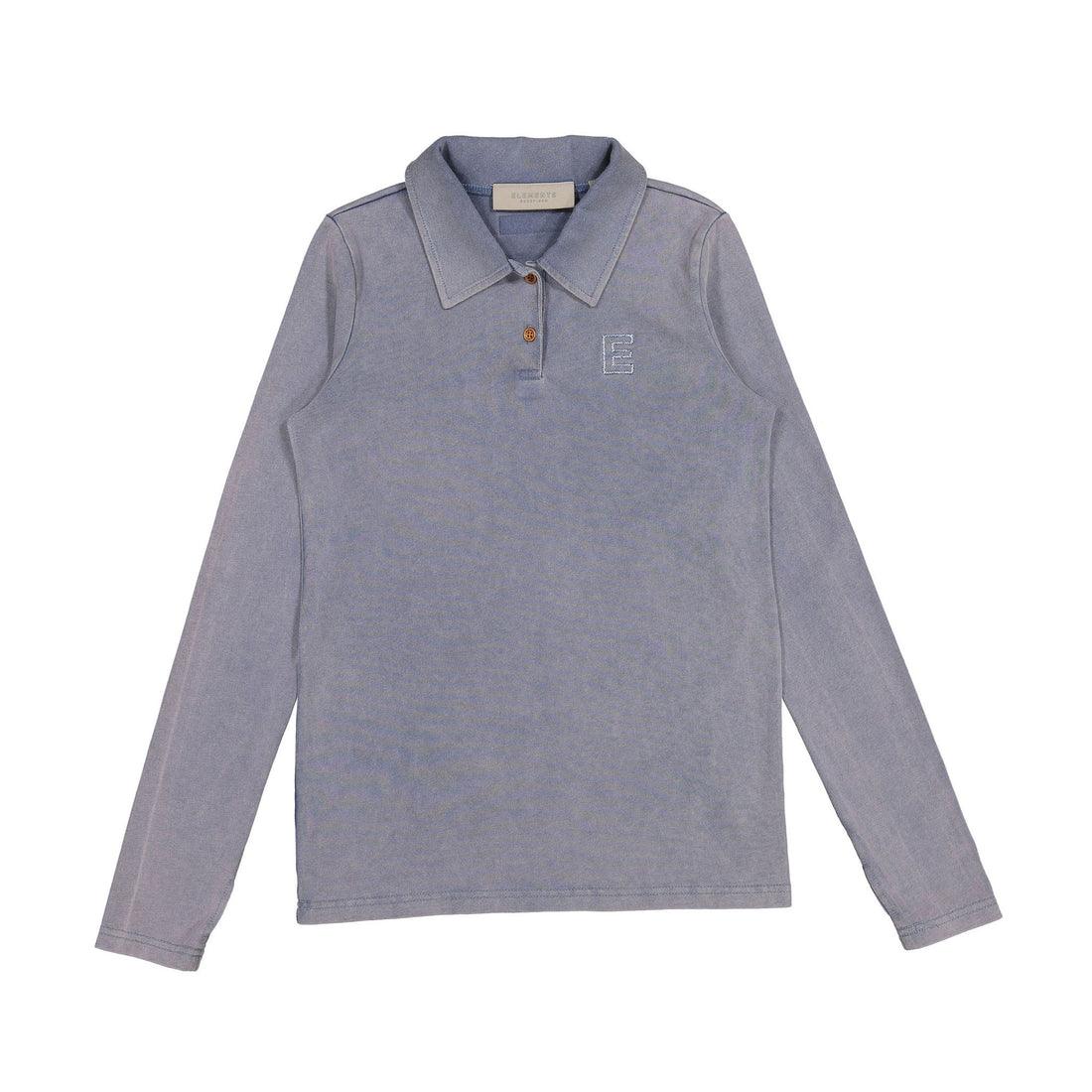 Elements Light Denim Wash E Logo Polo