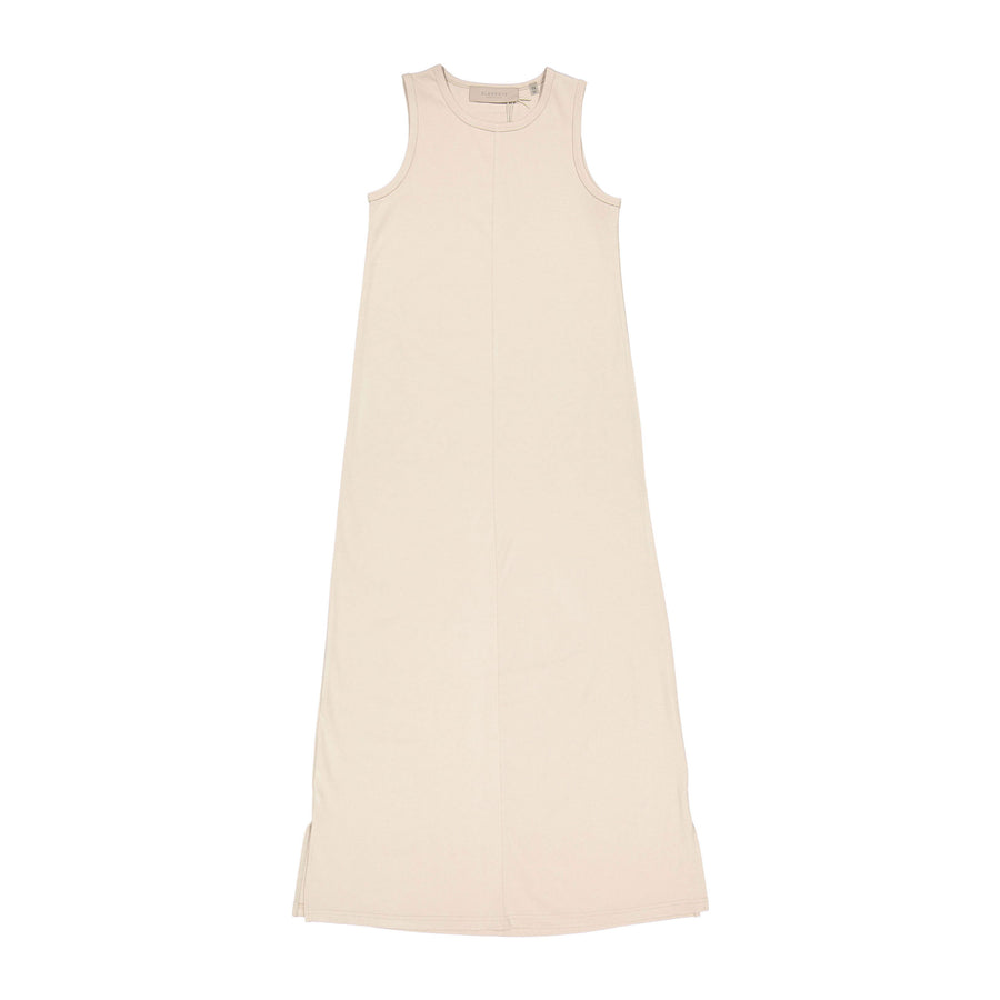 Elements Taupe A-line Tee Dress
