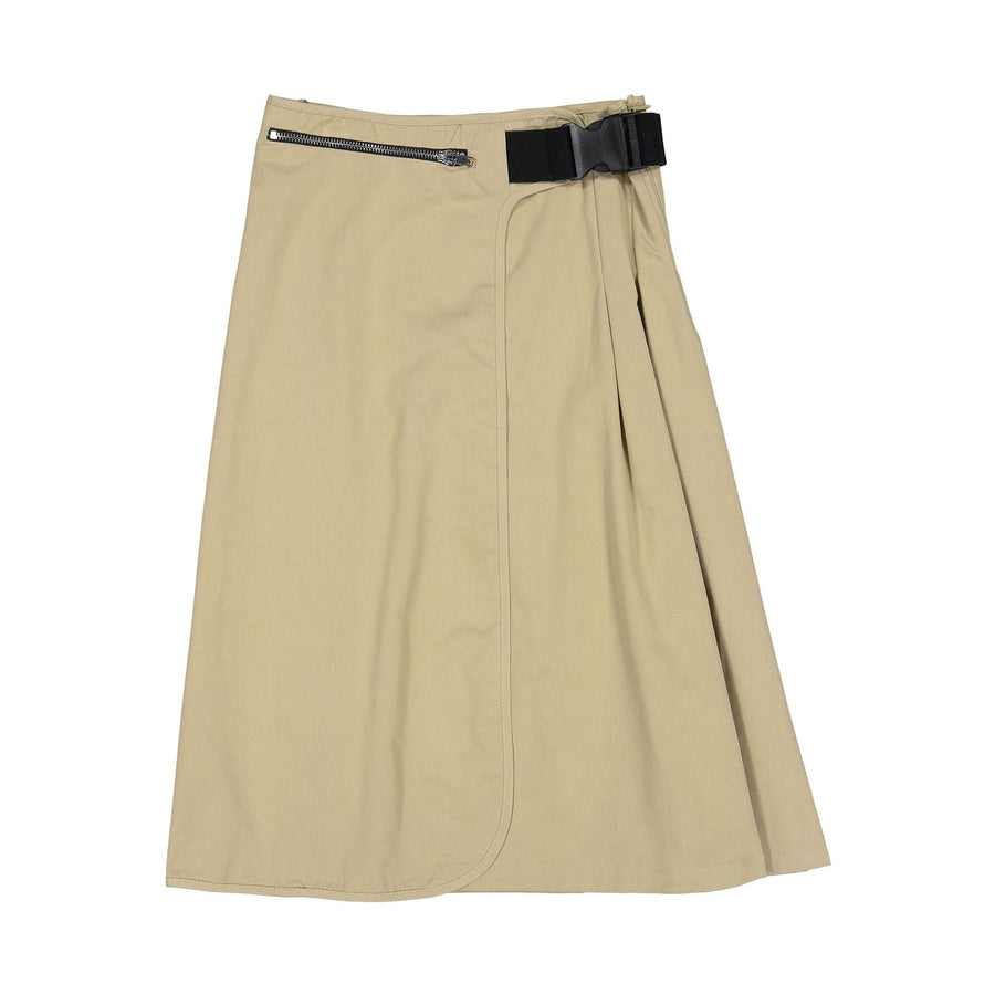 Elements Olive Buckle Pleat Skirt