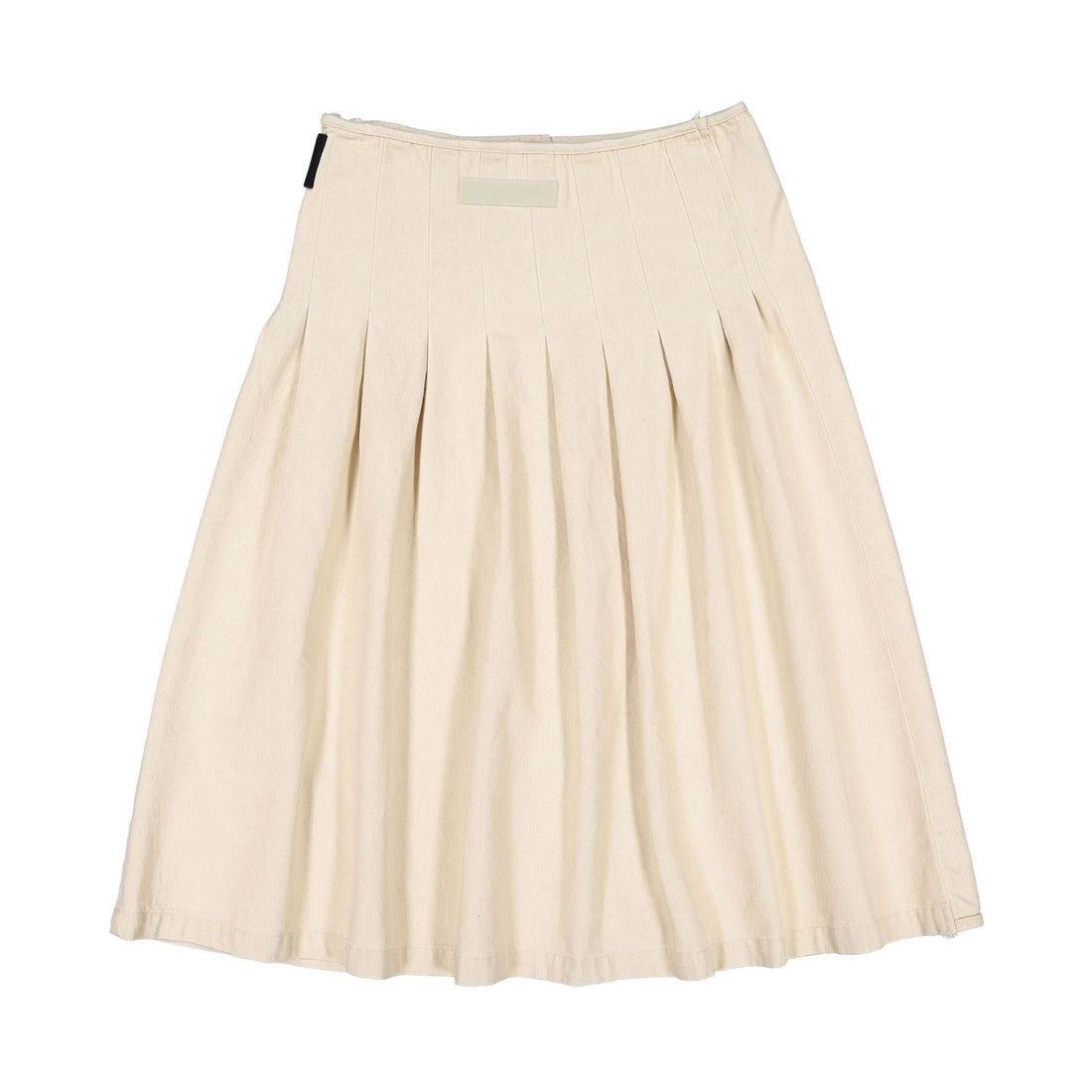 Elements Taupe Wash Buckle Pleat Skirt