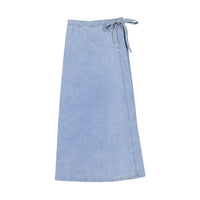 Elements Light Denim Wrap Skirt