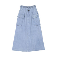 Elements Light Blue Maxi Cargo Skirt