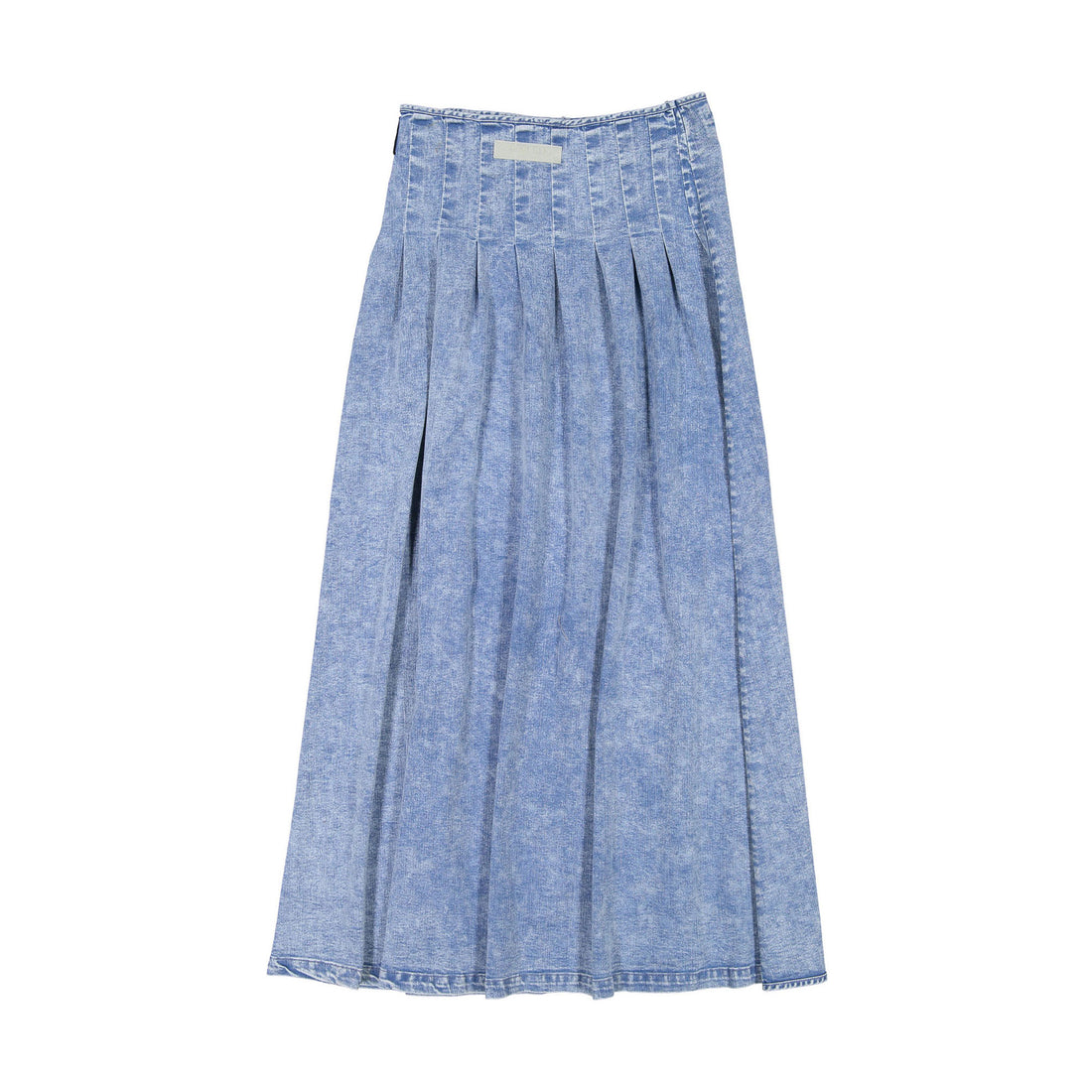 Elements Medium Denim Maxi Buckle Pleat Skirt