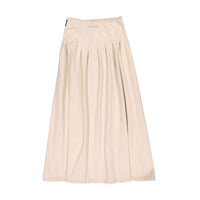 Elements Taupe Wash Maxi Buckle Pleat Skirt
