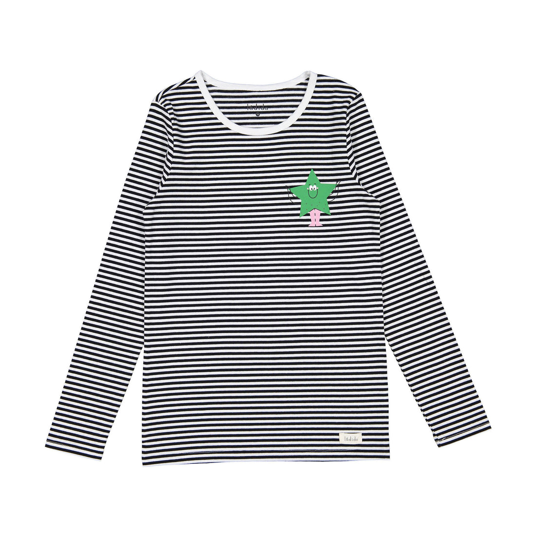 Ladida Black Striped Tee