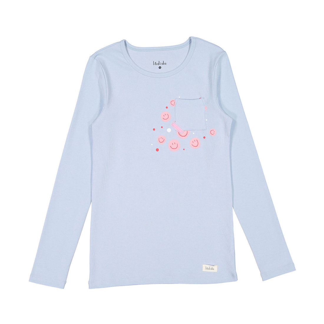 Ladida Light Blue Smiley Detail