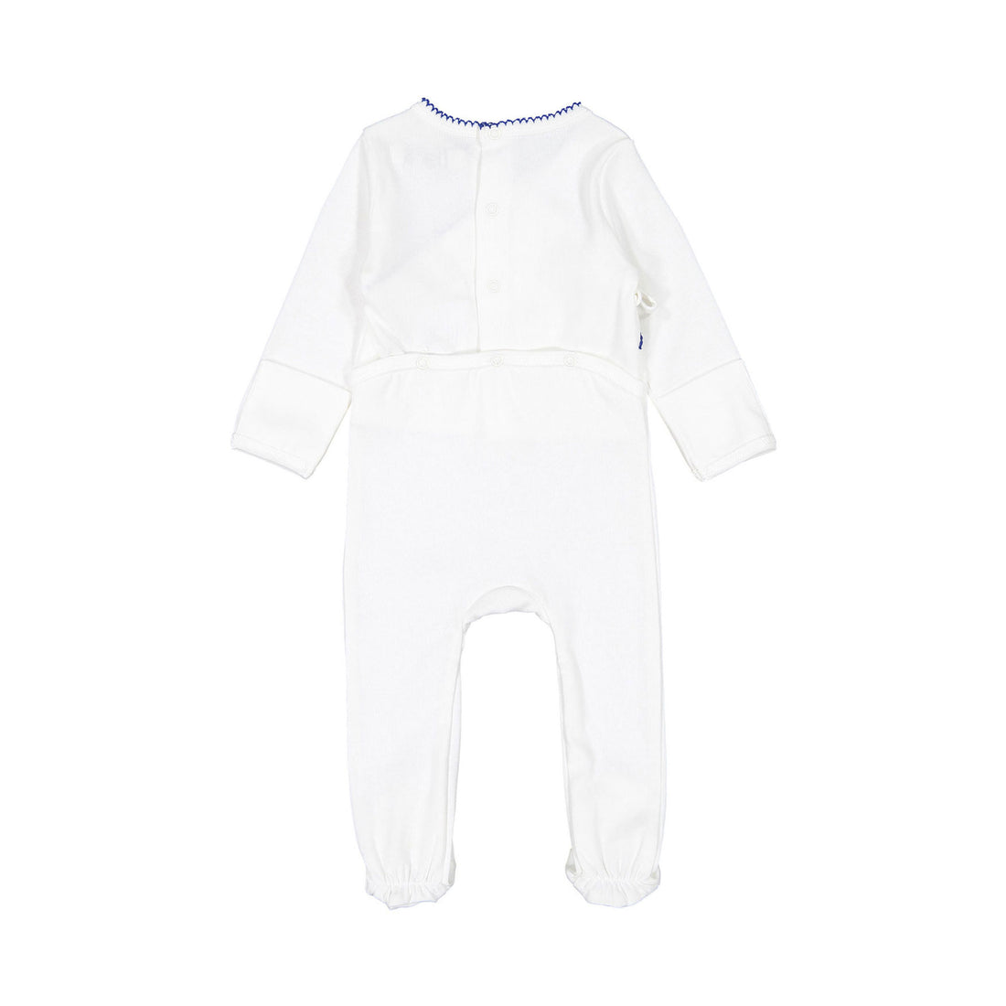 Coco Blanc Ivory/Cobalt Footie with Bonnet