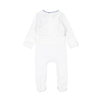Coco Blanc Ivory/Cobalt Footie with Bonnet