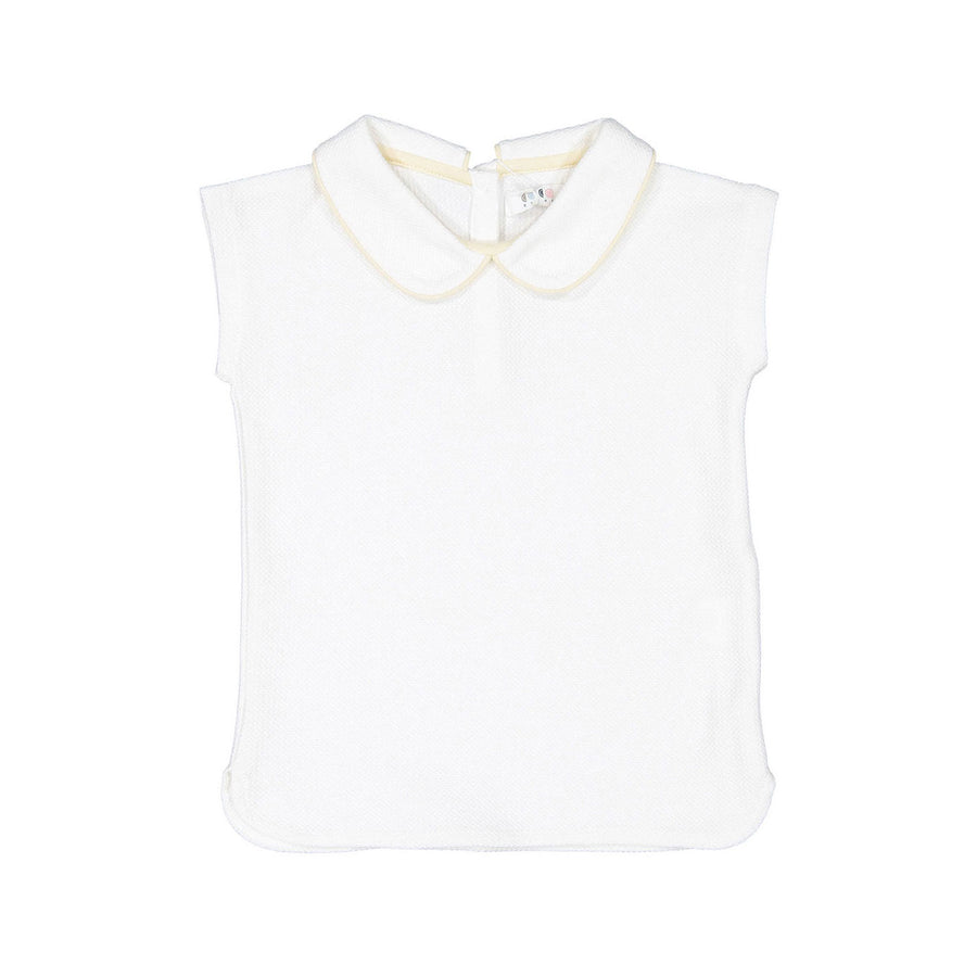 Coco Blanc Cream Peter Pan Shirt