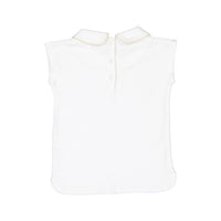 Coco Blanc Cream Peter Pan Shirt