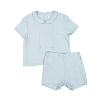 Coco Blanc Pale Blue Peter Pan Set