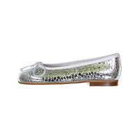 Papanatas Metalic Croc Ballet Flat