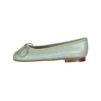 Papanatas Green Leather Bow Ballet Flat