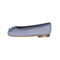 Papanatas Indigo Linen Ballet Flat
